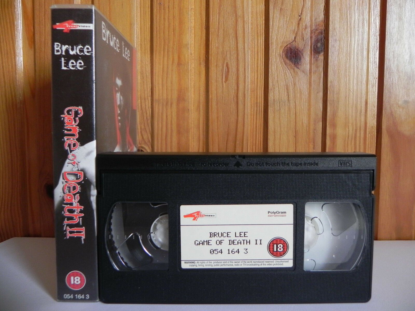 Game Of Death 2 - 4 Front Video - Martial Arts - Bruce Lee - Tong Lung - Pal VHS-