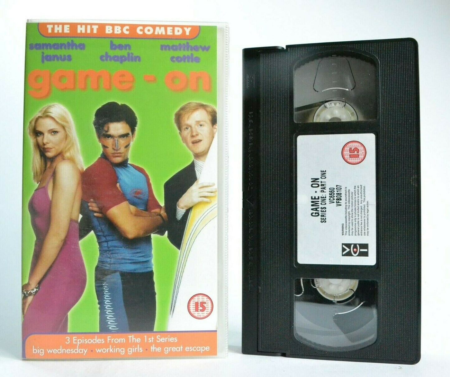 Game-On: 1st Series/3 Episodes - Big Wednesday - British Sitcom Comedy - Pal VHS-