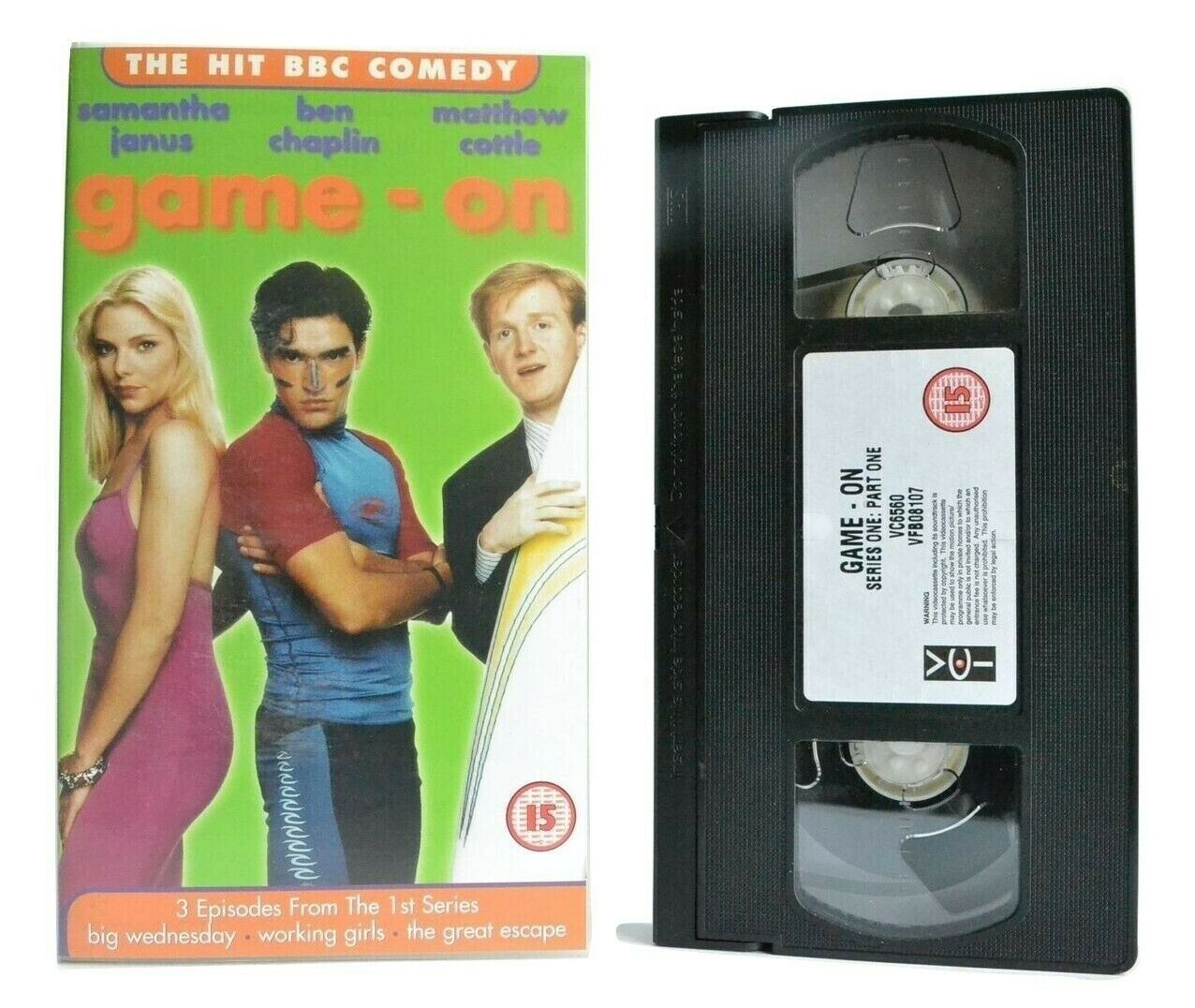 Game-On: 1st Series/3 Episodes - Big Wednesday - British Sitcom Comedy - Pal VHS-