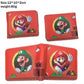 Game Super Mario wallet pu short Bifold Photo Card Holder Cartoon Purse Boys Girls Student Leather coin Zip Pocket Men moneybag-G-