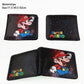 Game Super Mario wallet pu short Bifold Photo Card Holder Cartoon Purse Boys Girls Student Leather coin Zip Pocket Men moneybag-B-