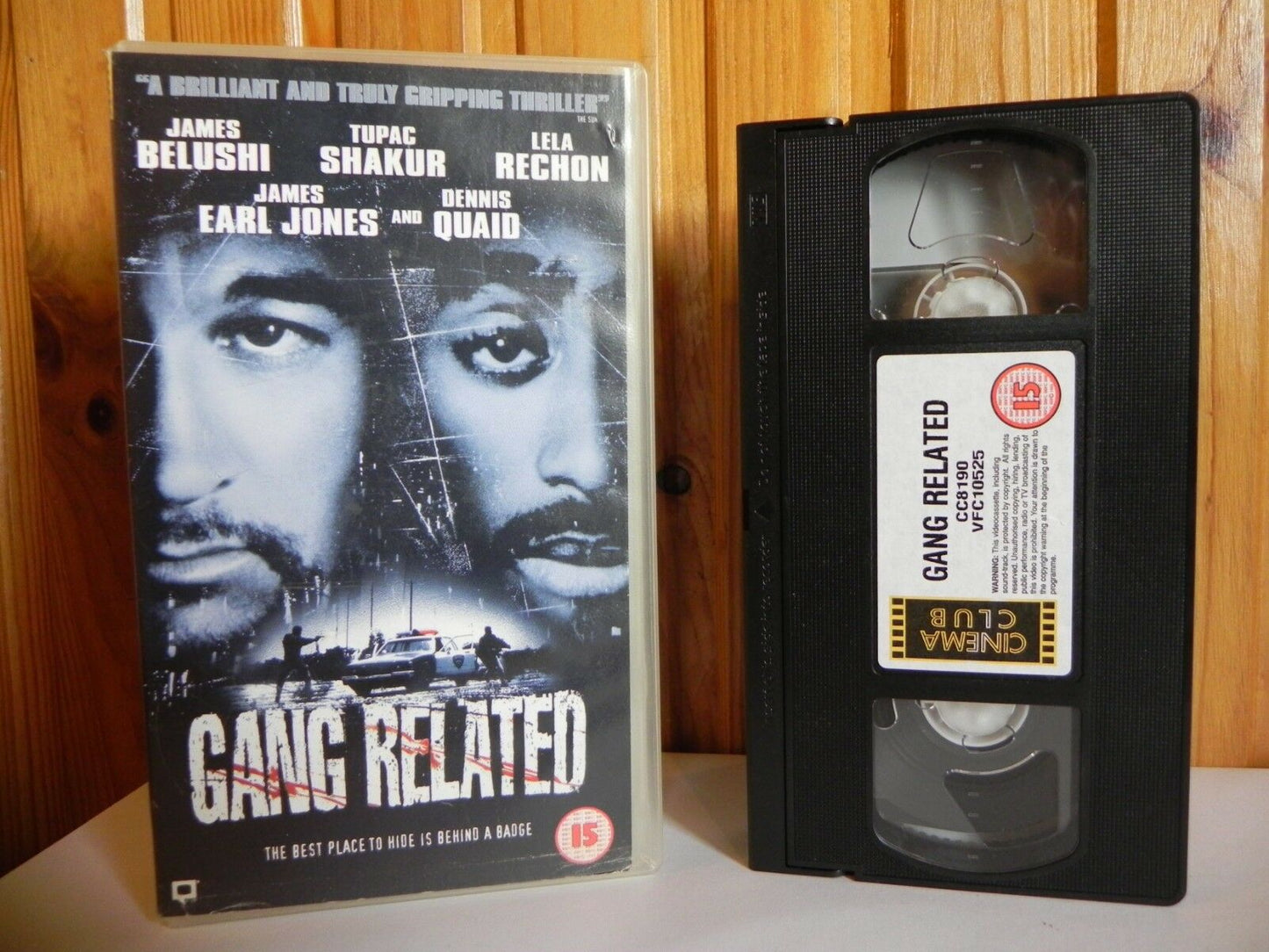 Gang Related - Cinema Club - Thriller - James Belushi - Tupac Shakur - Pal VHS-