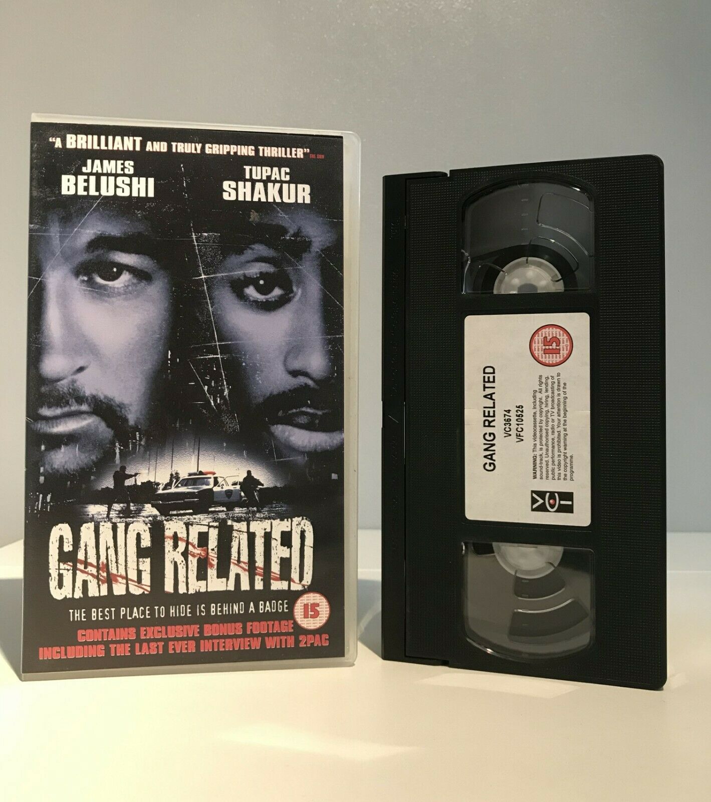 Gang Related: Tupac Shakur Last Film - Crime Thriller - James Belushi - Pal VHS-