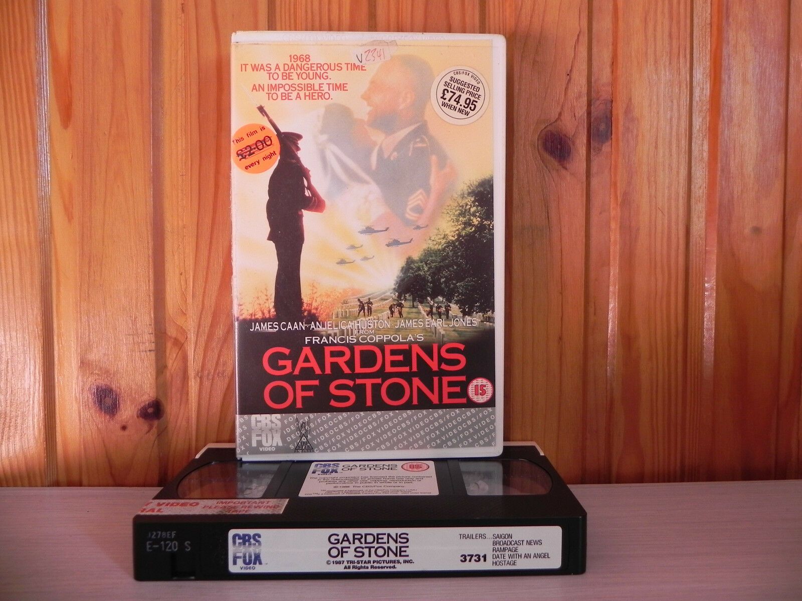 Gardens Of Stone (1988): War Drama; CBS/FOX Big Box [Rental] Francis Ford Coppola - Pal VHS-