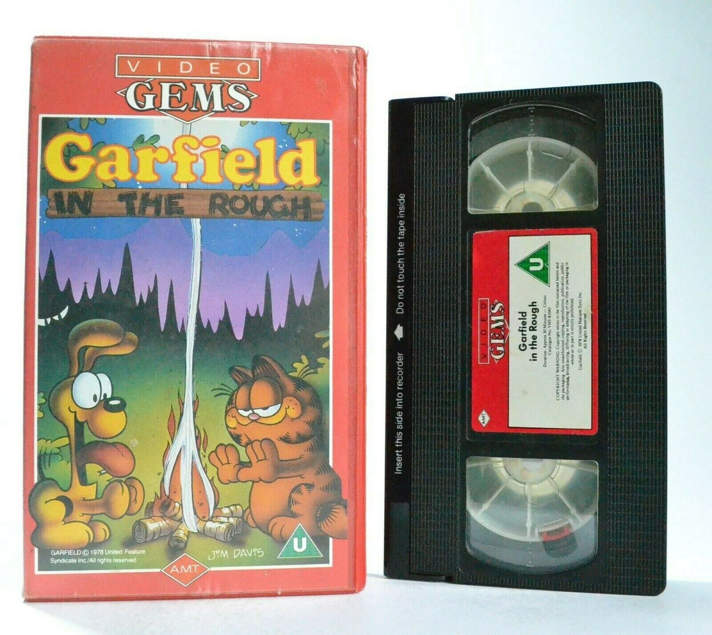 Garfield: In The Rough (1978) - Animated Classic - Camping Adventures - Pal VHS-