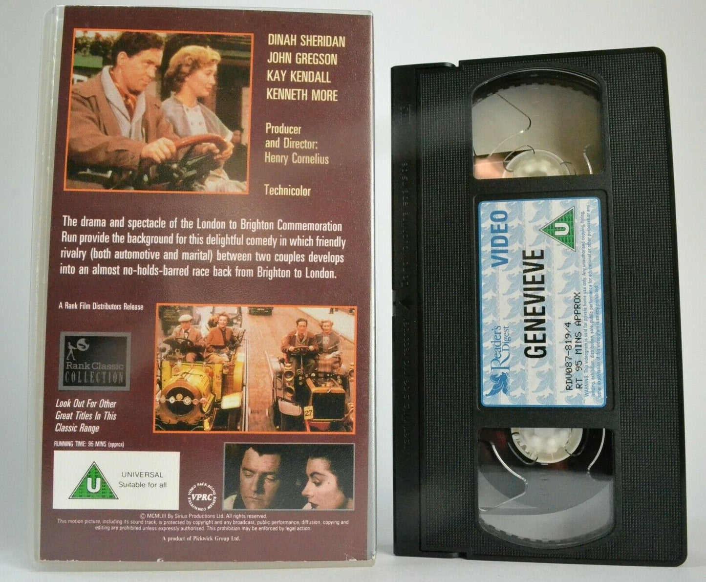 Genevieve (Rank Collection): Drama - Dinah Sheridan / John Gregson - Pal VHS-