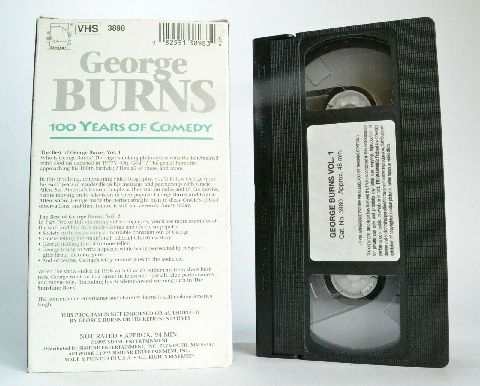 George Burns: 100 Years Of Comedy [Collector's Edition] Video Biography - VHS-