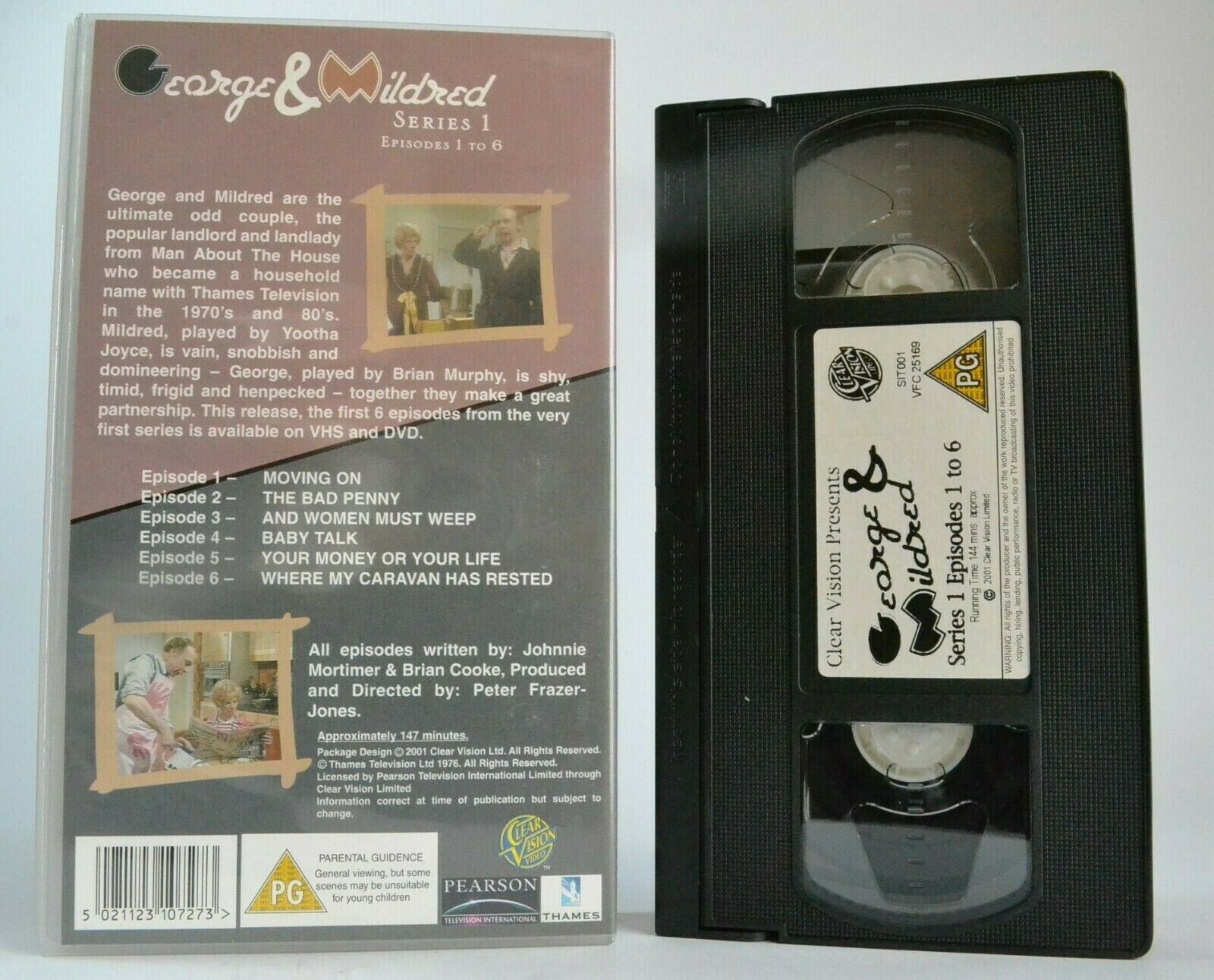 George & Mildred (Series 1) - 'Moving On' - Comedy Series - Brian Murphy - VHS-