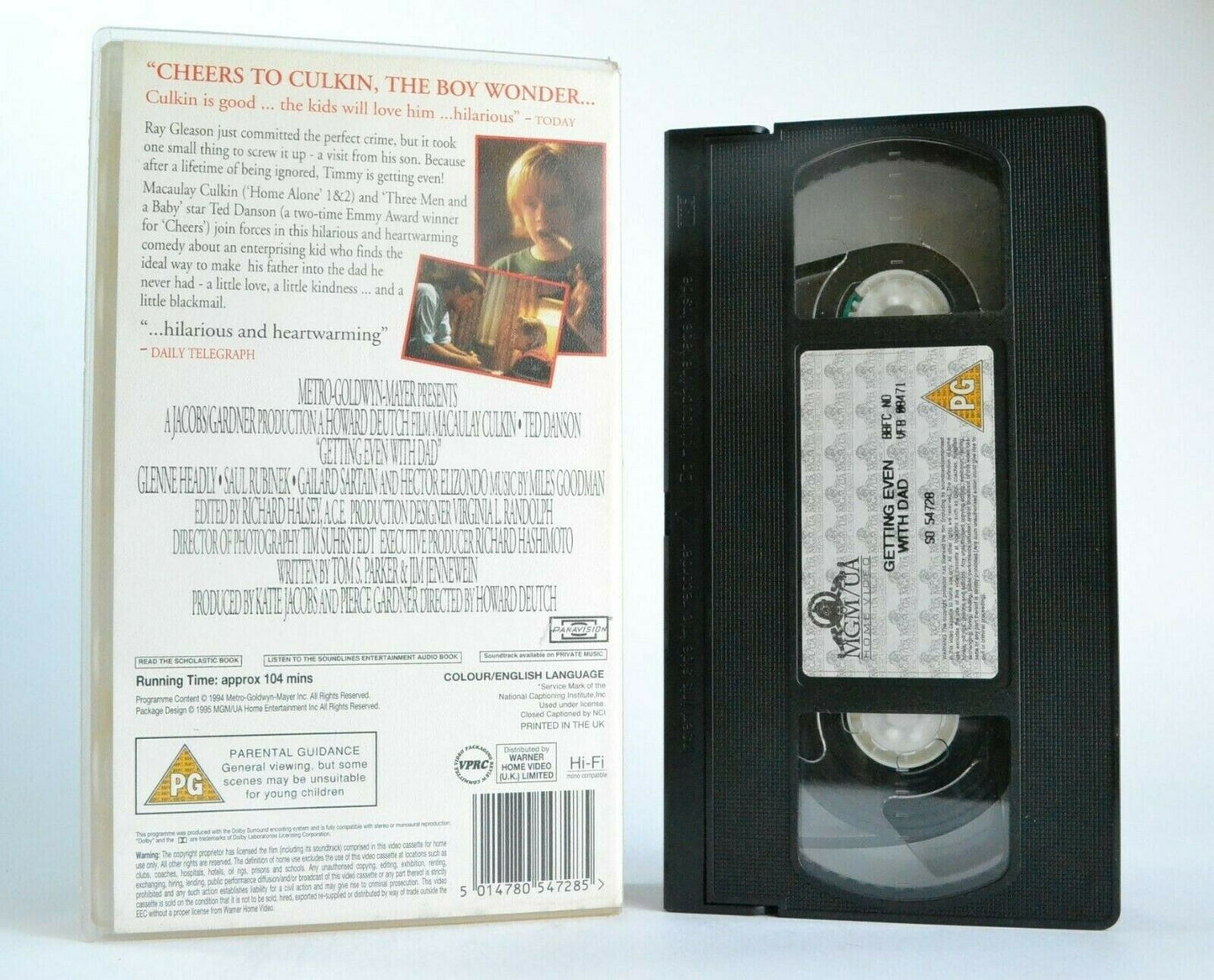 Getting Even With Dad (1994): Comedy - Macaulay Culkin/Ted Danson - Kids - VHS-