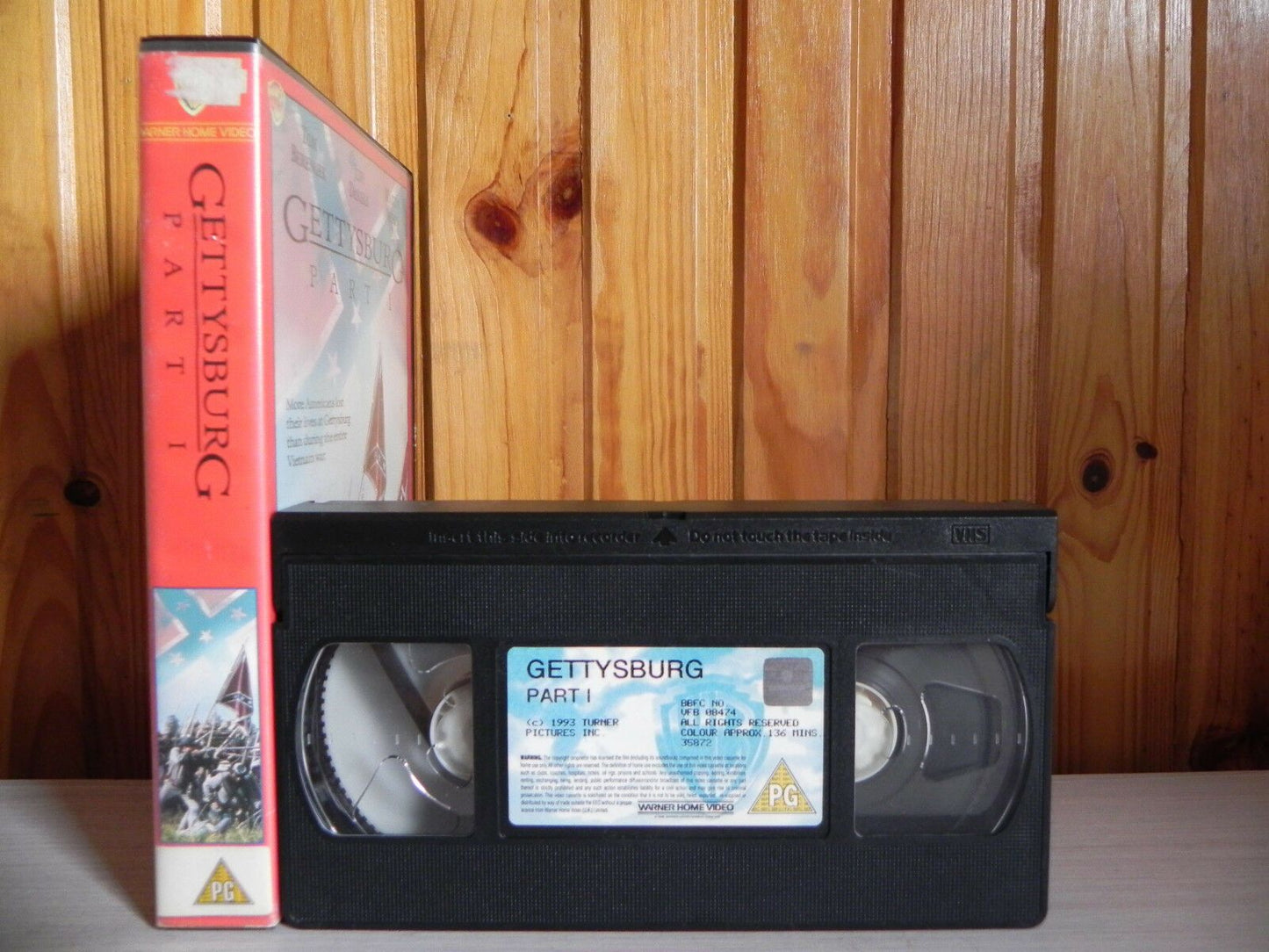 Gettysburg Part 1: Tom Berenger / Jeff Daniels; Drama [Large Box] Civil War - Pal VHS-