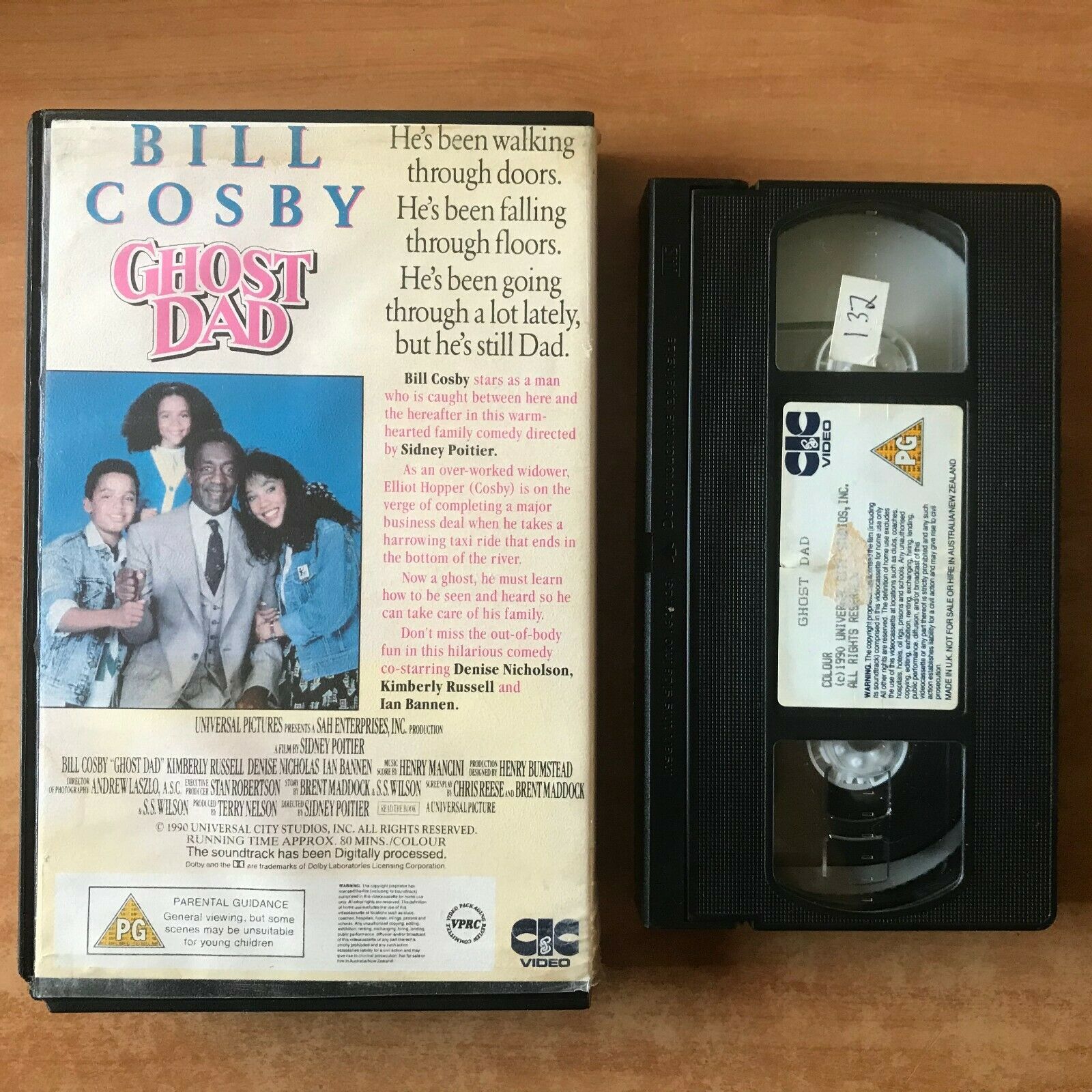 Ghost Dad (1990): Family Movie - Bill Cosby - Comedy [Large Box] Rental - VHS-