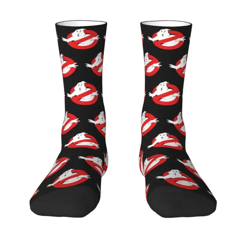 Ghostbusters Busters Dress Socks - Cool Men's & Unisex - Warm Comfortable 3D Print Supernatural Ghost Movie-9-Crew Socks-