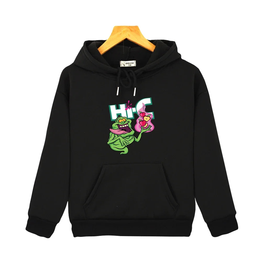 Ghostbusters Ecto Cooler Hoodie - Teen Sweatshirt for Boys and Girls Sportswear Top-black-140-