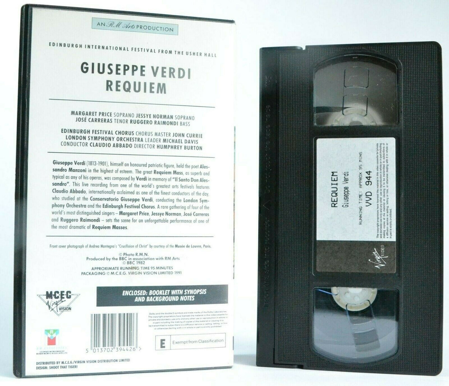 Giuseppe Verdi: Requiem - Edinburgh Festival - London Symphony Orchestra - VHS-