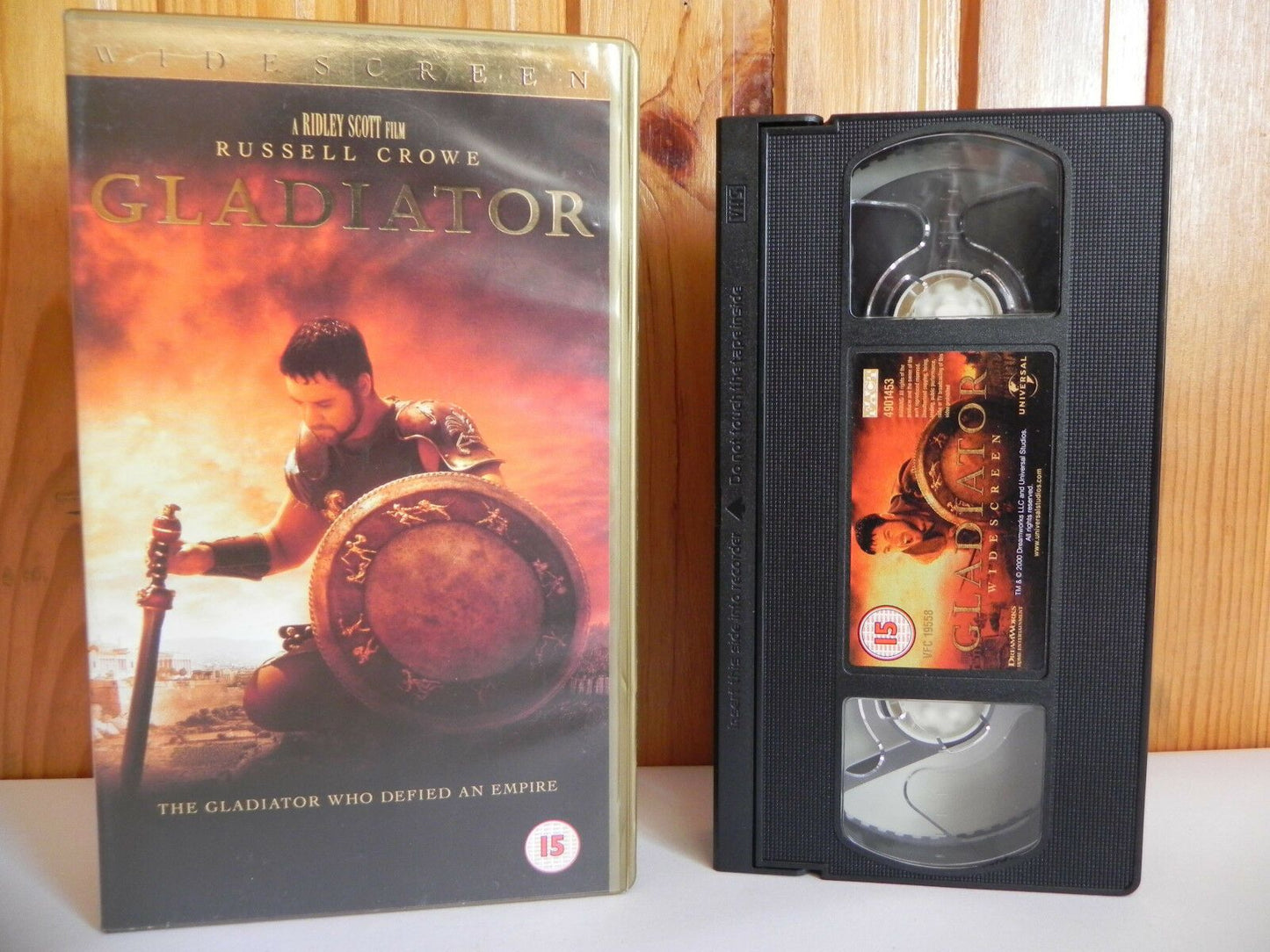 Gladiator [Widescreen]; Ridley Scott - War Drama - Russell Crowe - Pal VHS-