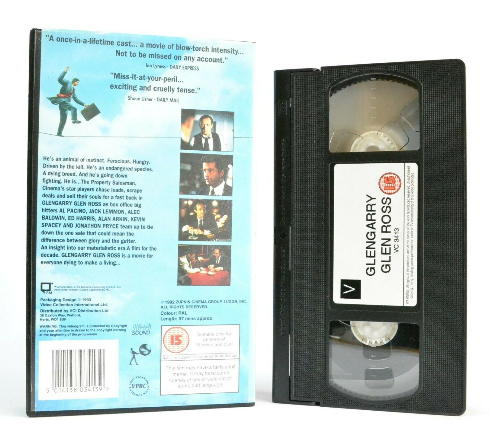 Glengarry Glen Ross: Drama (1992) - Two Days Of Estate Salesmen - A.Pacino - VHS-