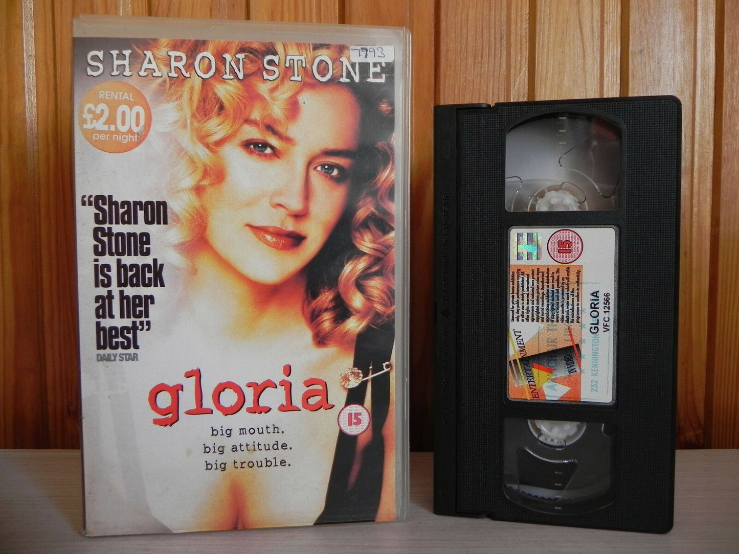 Gloria - Rare Sharon Stone Video - Big-Box - Ex-Rental - Mobster Drama - Pal VHS-