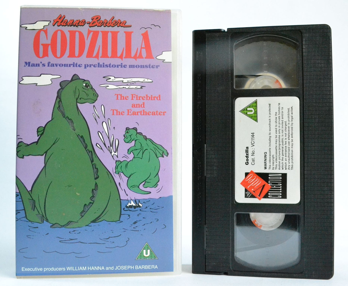 Godzilla (1976): Hanna-Barbera - Firebird Eartheater - VC1144 (1989) Kids - VHS-