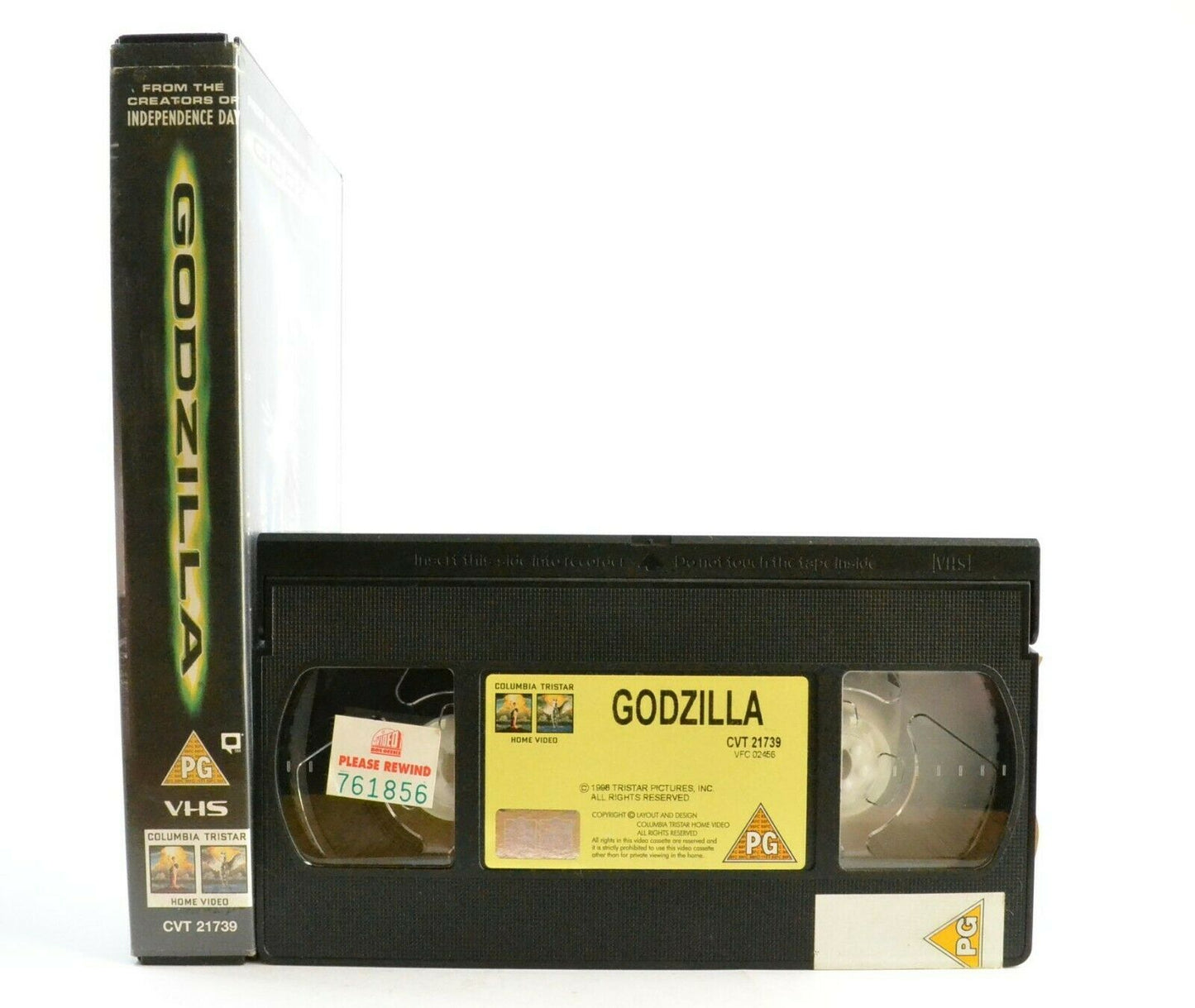 Godzilla: Film By R.Emmerich - Iconic Creature - Large Box - Ex-Rental - Pal VHS-