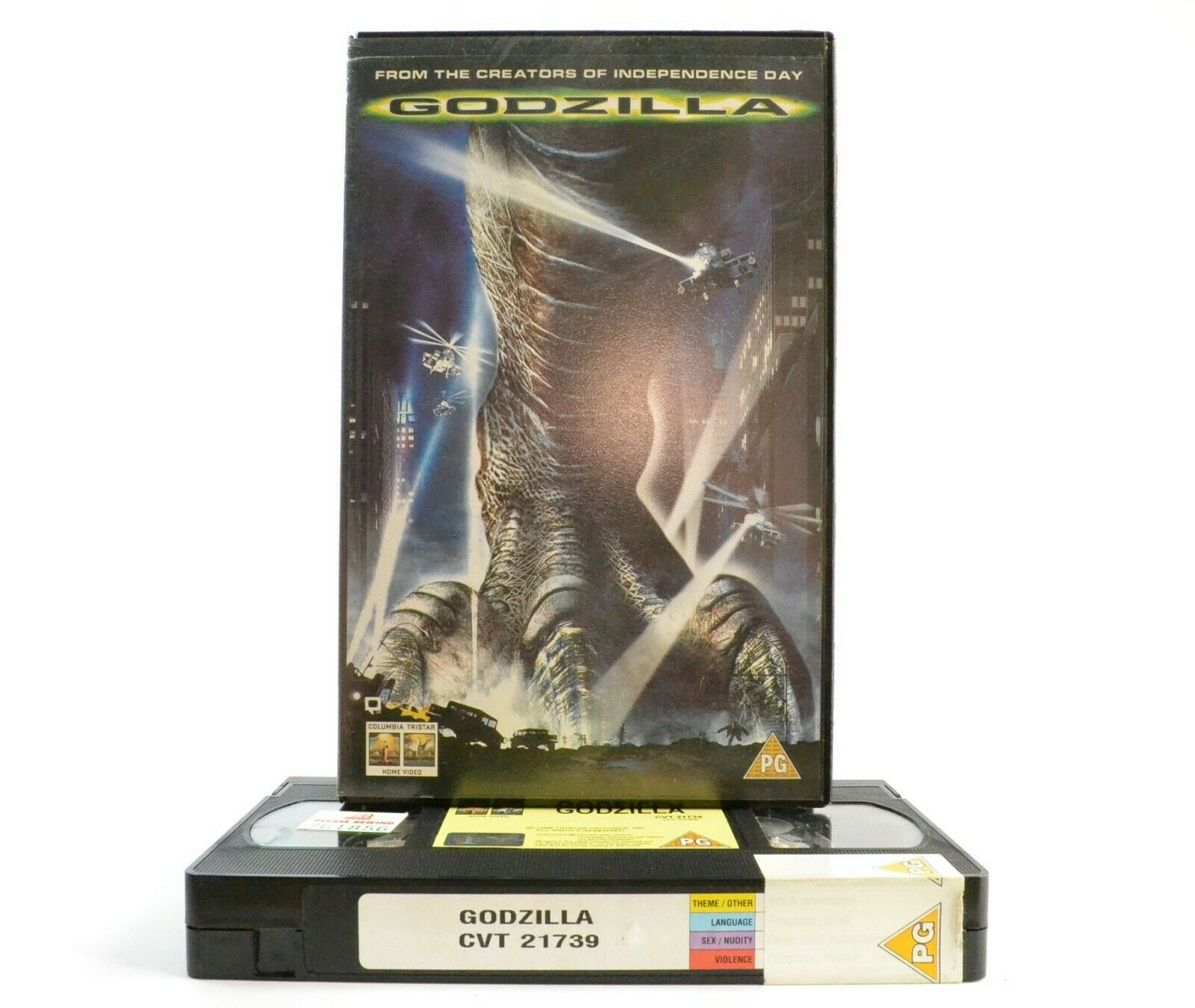 Godzilla: Film By R.Emmerich - Iconic Creature - Large Box - Ex-Rental - Pal VHS-