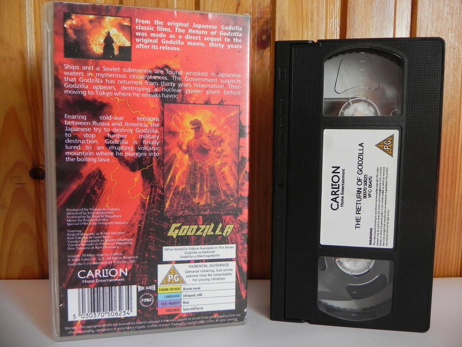 Godzilla - The Return Of Godzilla - Carlton - Sci-Fi - Action - Classic - VHS-