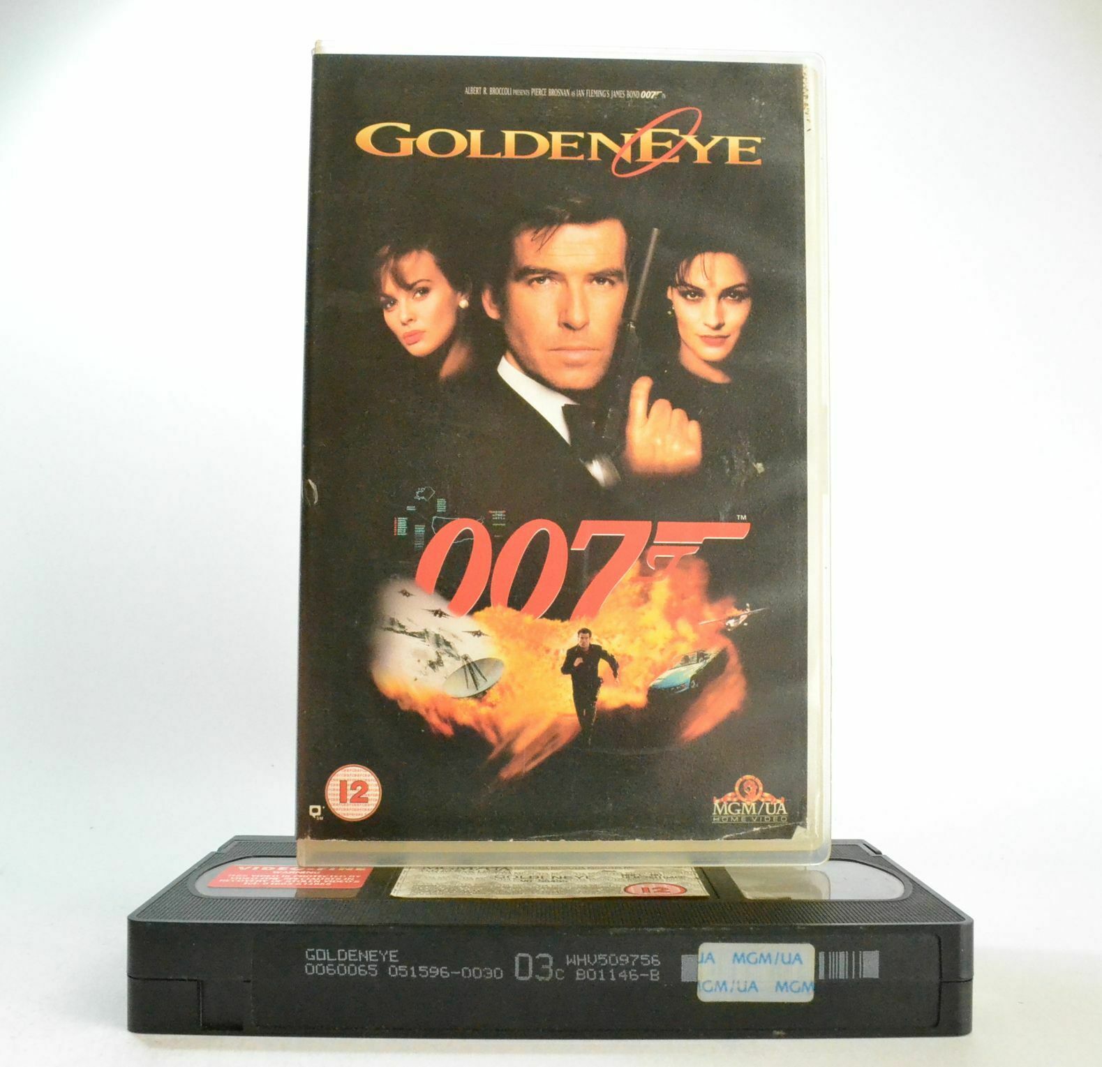 Goldeneye: MGM/UA (1996) - Spy Action - Large Box - James Bond - P.Brosnan - VHS-