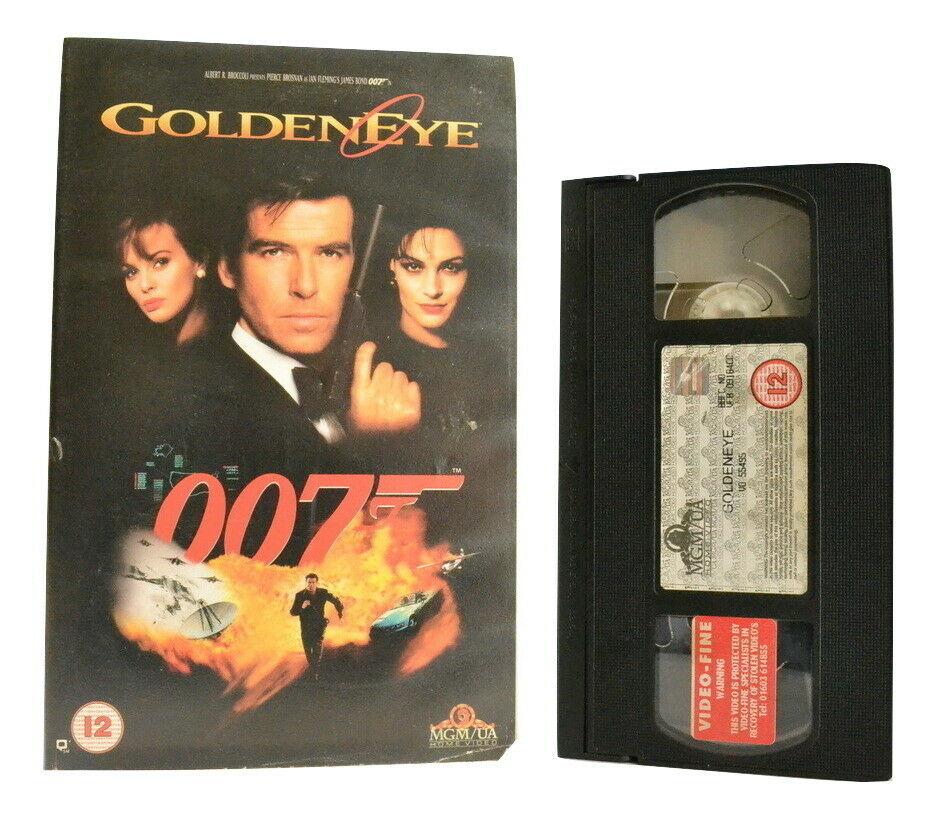 Goldeneye: MGM/UA (1996) - Spy Action - Large Box - James Bond - P.Brosnan - VHS-