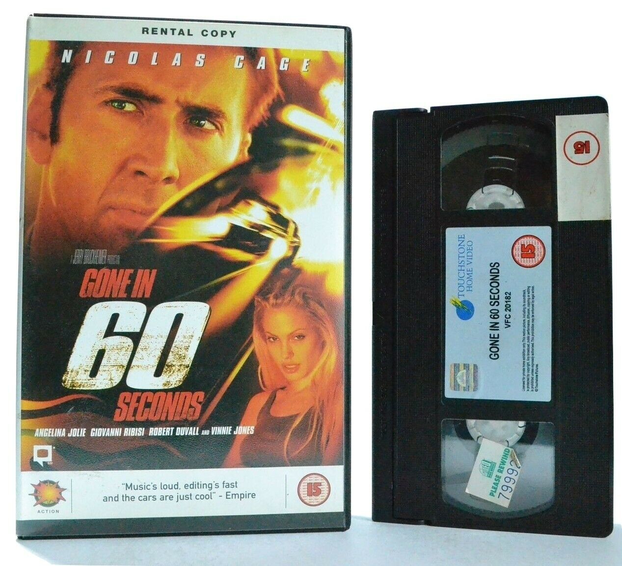 Gone In 60 Seconds - Touchstone - Action - Ex-Rental - Large Box - Pal VHS-