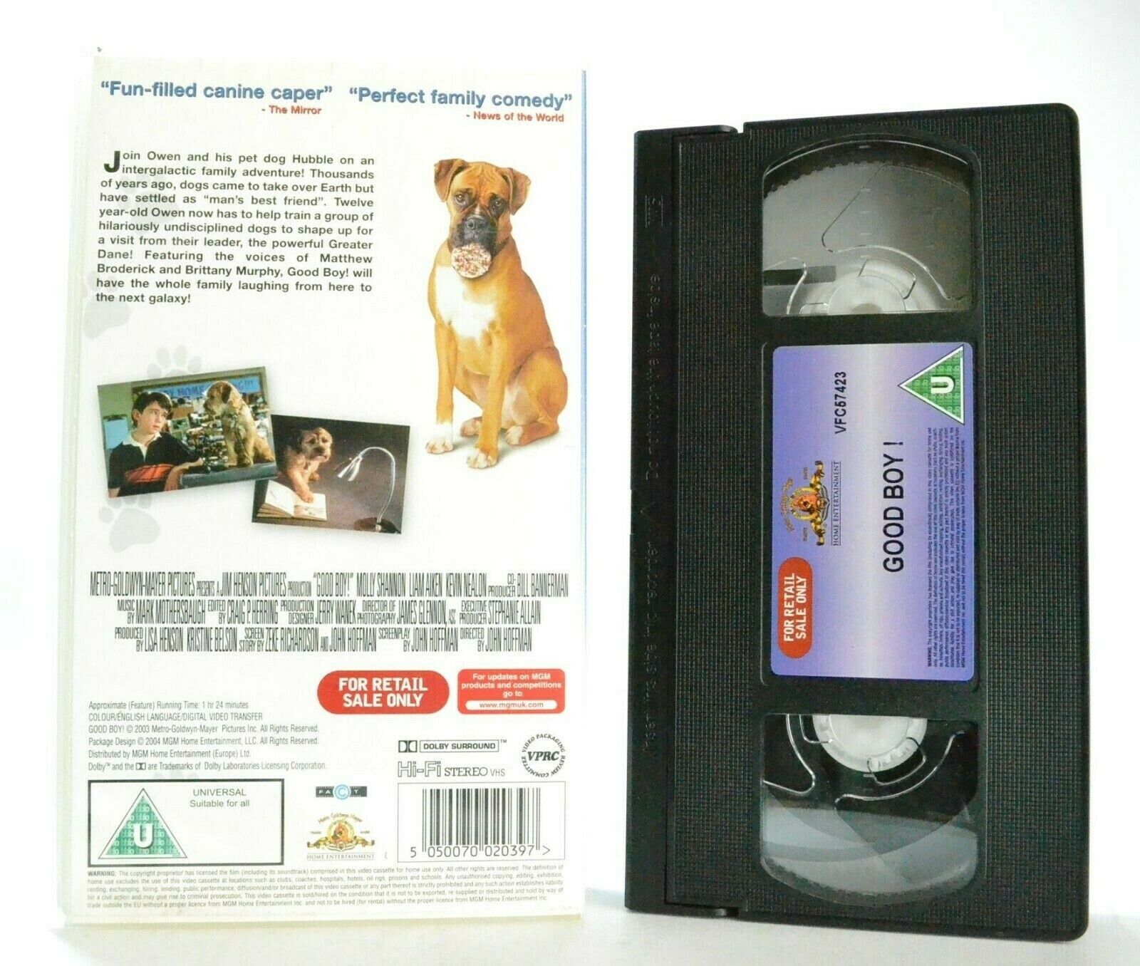 Good Boy!: Based On "Dogs From Outer Space" Book - Comedy - Children's - Pal VHS-