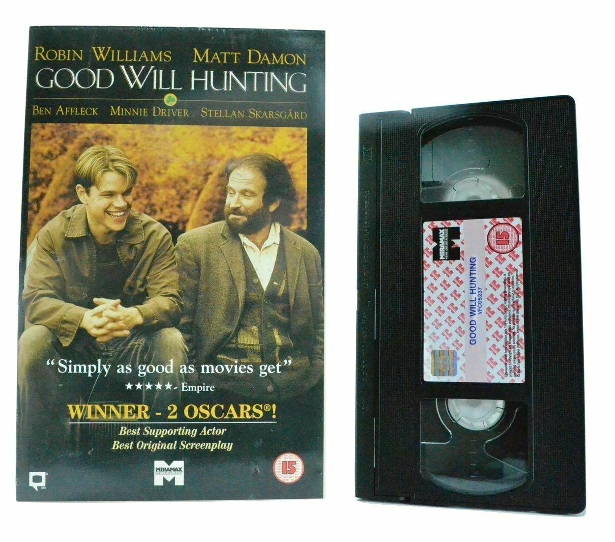 Good Will Hunting: (1997) Drama; Self Taught Genius - R.Williams/M.Damon - VHS-