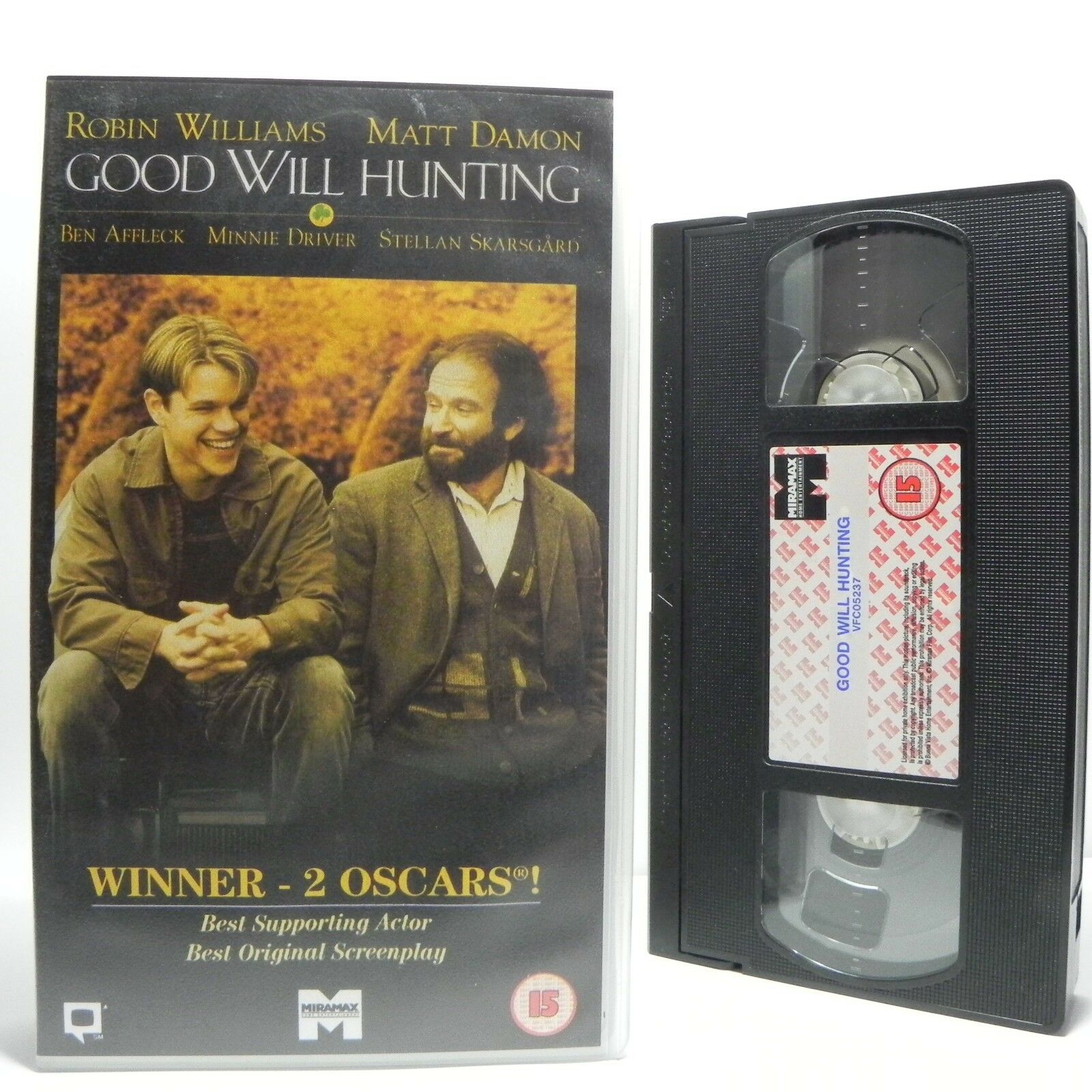 Good Will Hunting; Genius Centric Drama - Robin Williams / Matt Damon - Pal VHS-