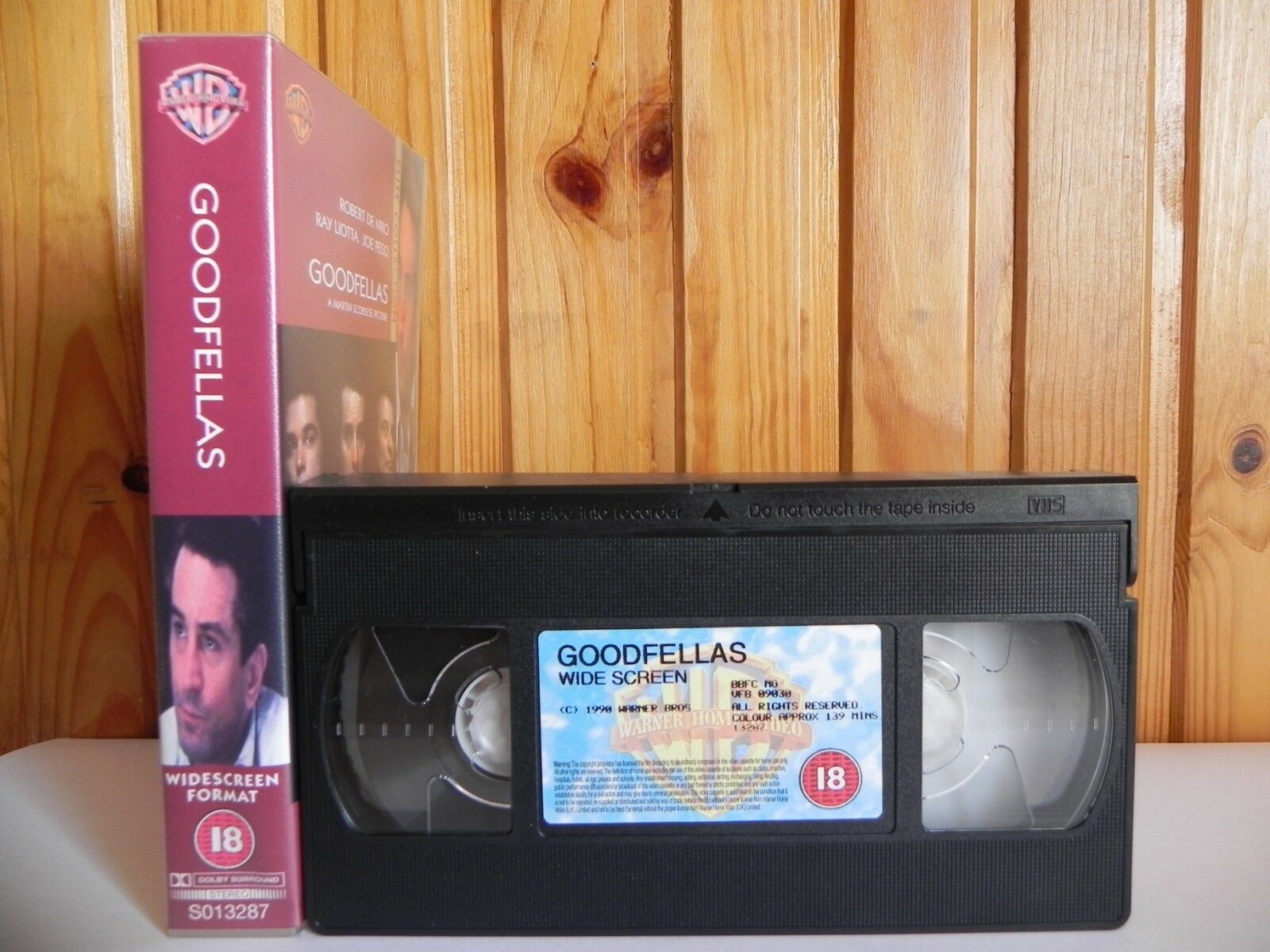 Goodfellas (1990): Robert De Niro / Joe Pesci; [Warner] Widescreen - Drama - Pal VHS-