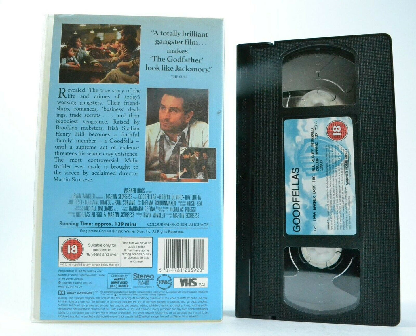 Goodfellas; [Martin Scorsese] - Underworld Epics - Drama - Robert De Niro - VHS-