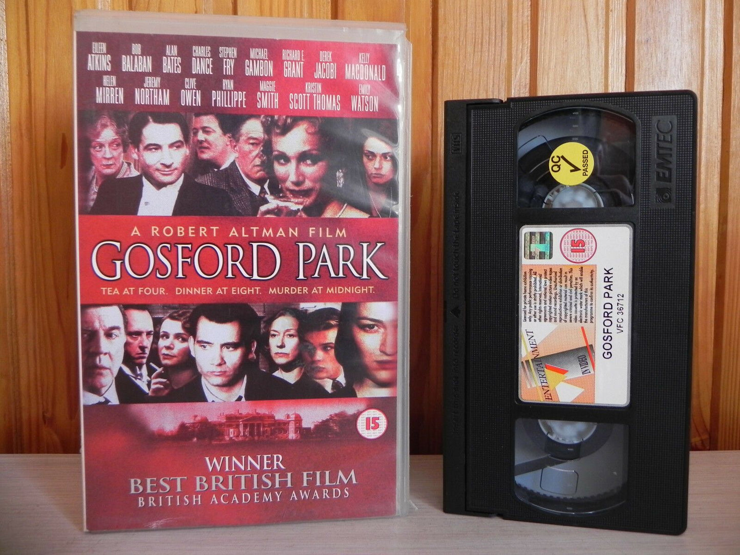 Gossford Park - Robert Altman - Many Stars - Big-Box - Classic - Drama - Pal VHS-