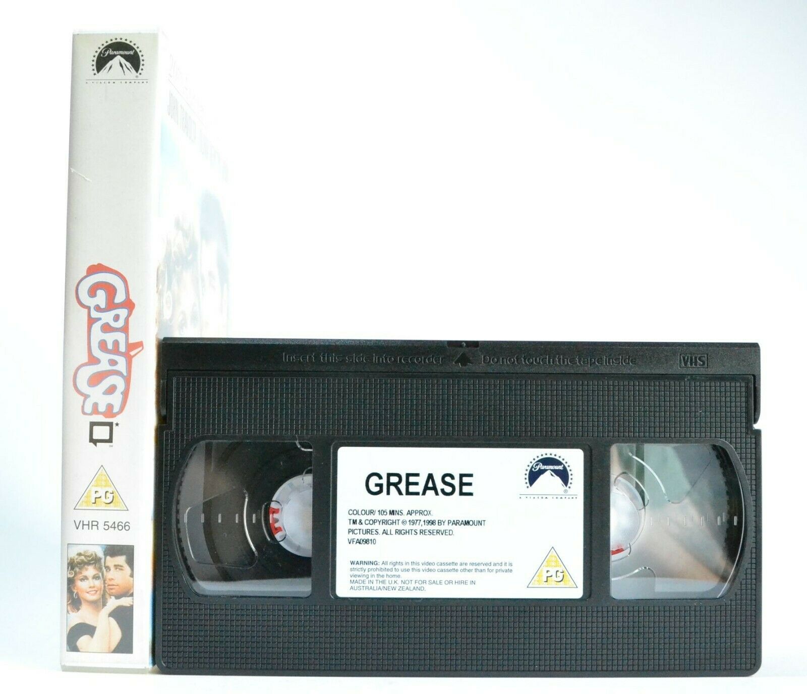 Grease (1978): Anniversary Edition - Romantic Musical Comedy - J.Travolta - VHS-