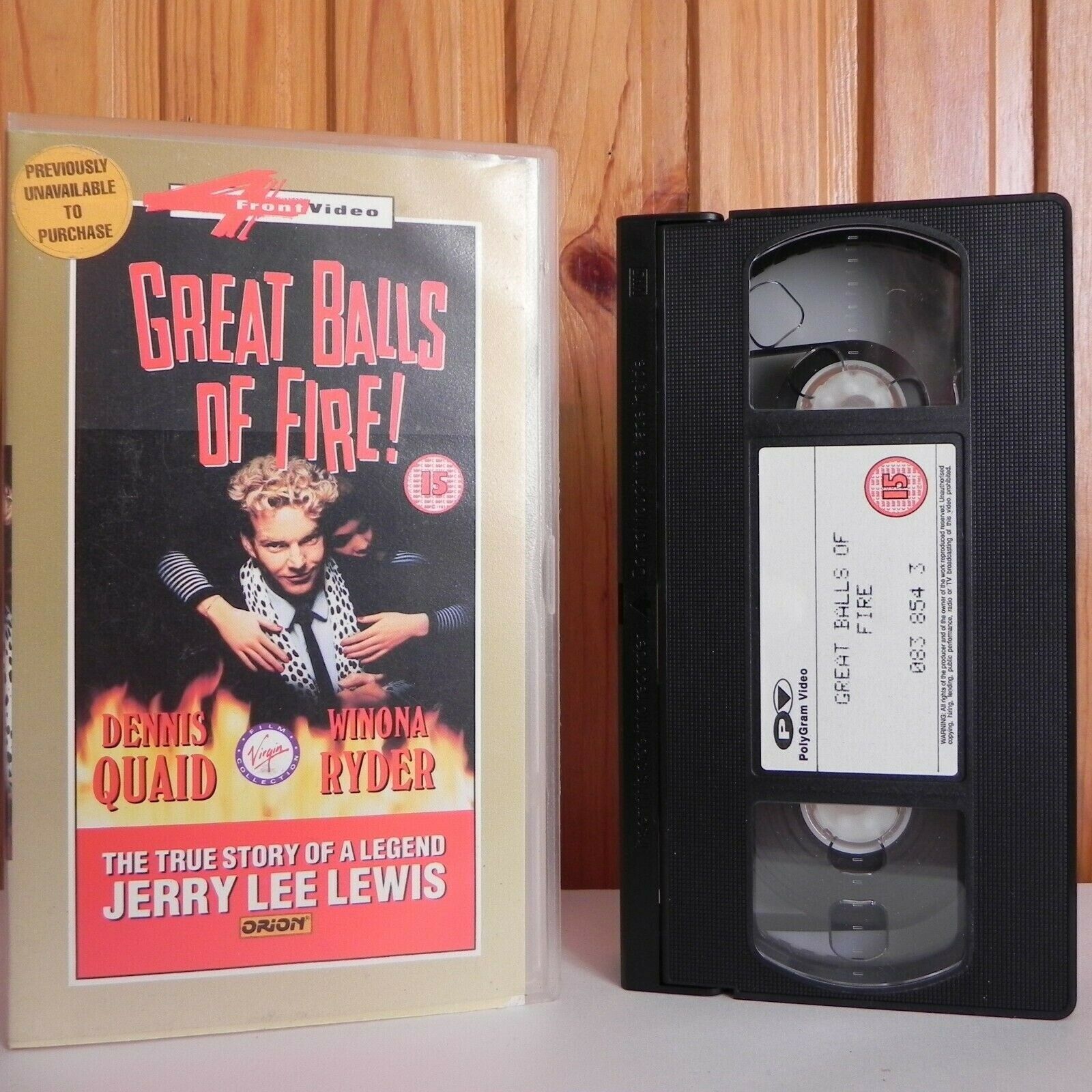 Great Balls Of Fire! - True Story - Jerry Lee Lewis - The Man - The Music - VHS-