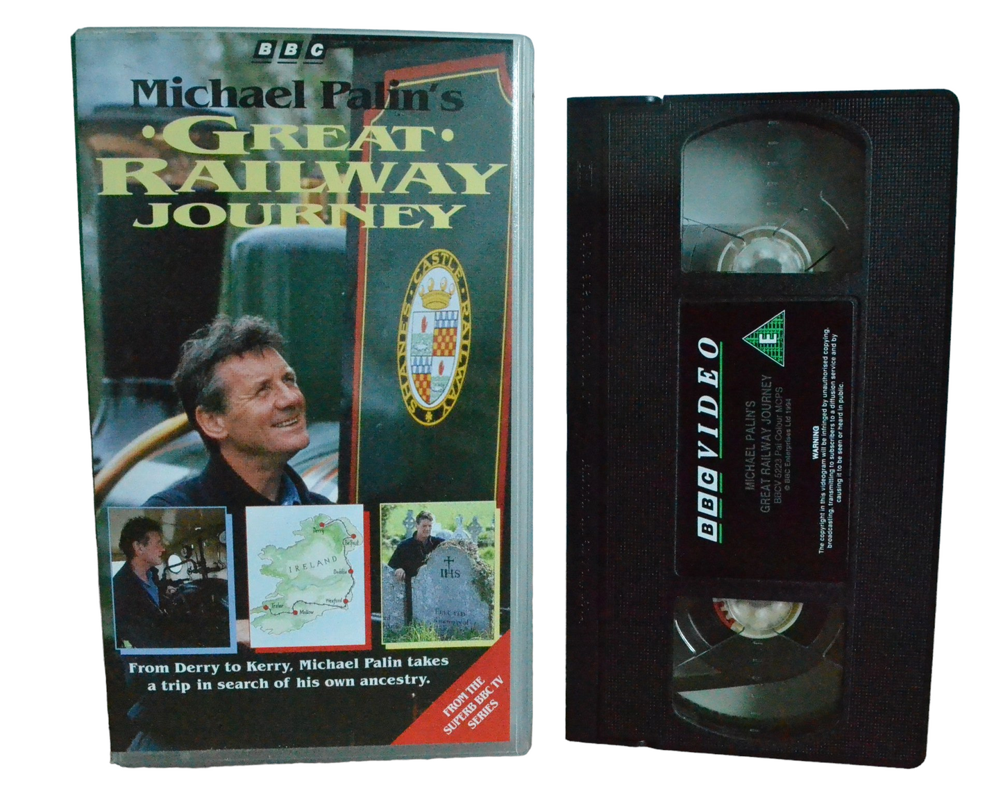 Great Railway Journey - Michael Palin's - BBC Video - BBCV 5223 - Steam Trains - Pal - VHS-