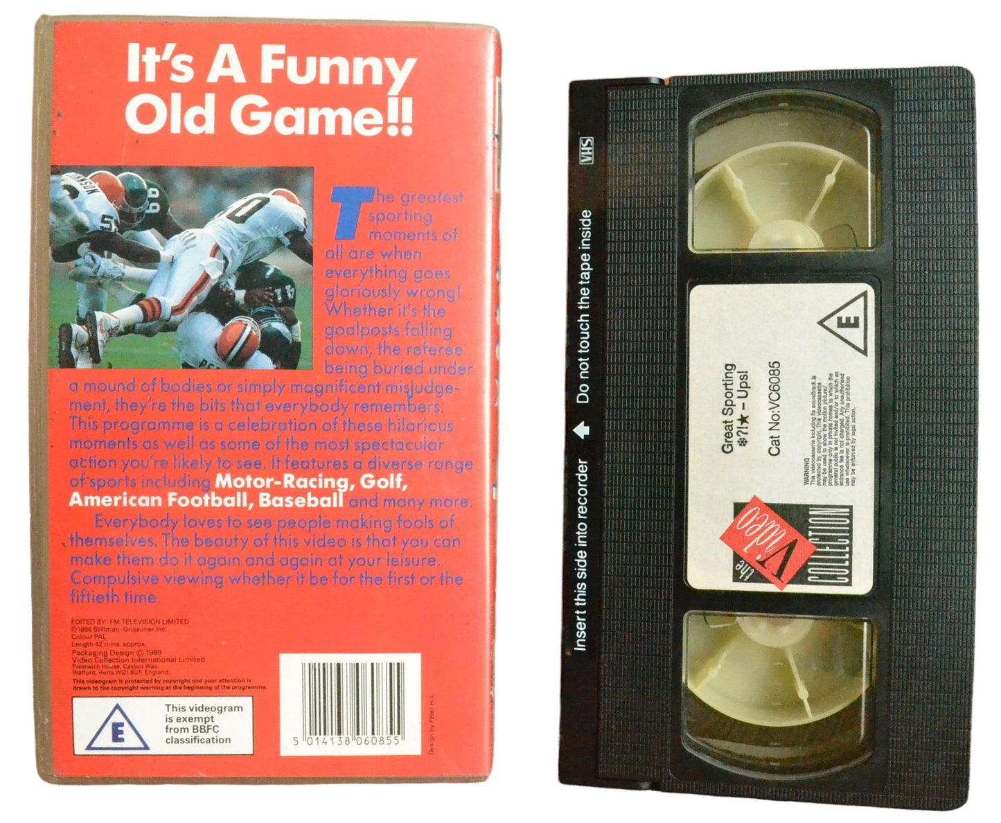 Great Sporting - Ups! (Hilarious Sporting Moments) - The Video Collection - Pal VHS-