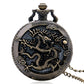 Green Dragon Bronze Era - Romantic Steampunk Film Gift For Men & Women - Quartz Pocket Watch With Chain - Cult Movie Present-