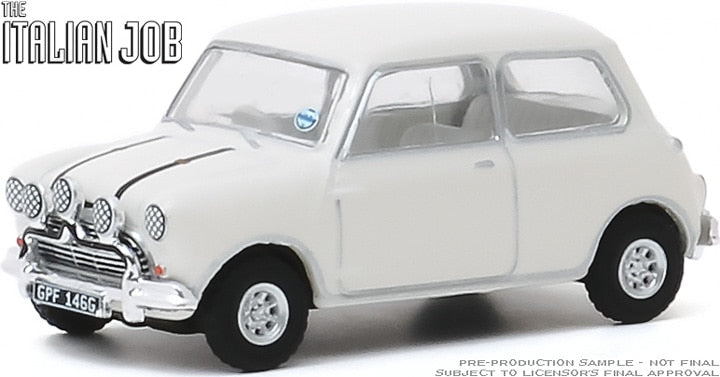 GreenLight 1:64 1967 Austin Mini Cooper white Alloy model car Metal toys for childen kids diecast gift-