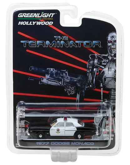 GreenLight cars 1/64 The Terminator Police Patrol Unit - Hollywood Series Collection version of the car model toy gift-1977 Dodge Monaco-