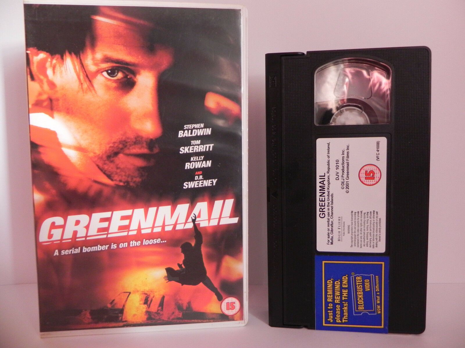 Greenmail - Stephen Baldwin - DEJ Productions - Big Box - Ex-Rental Video - VHS-