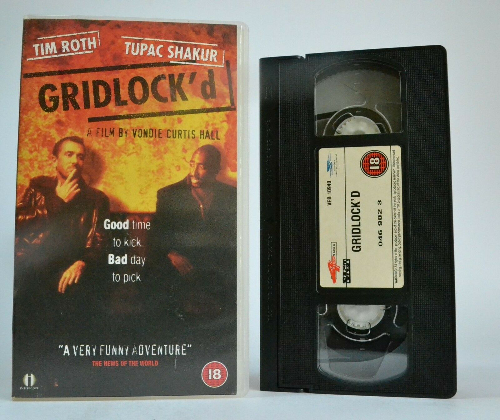 Gridlock'd (1997): Heroin Addicts Adventures - Black Comedy - Tupac Shakur - VHS-