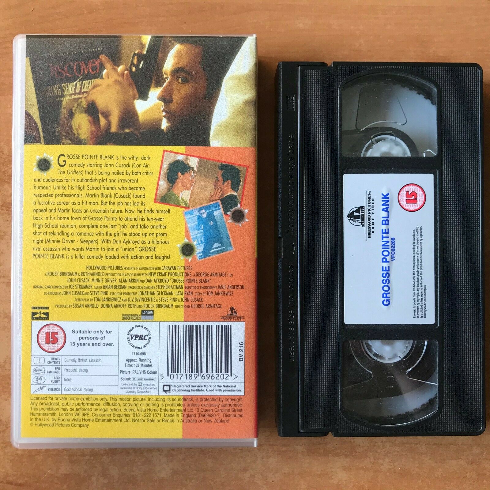 Grosse Pointe Blank (1997): Hitman Comedy - John Cusack / Minnie Driver - VHS-