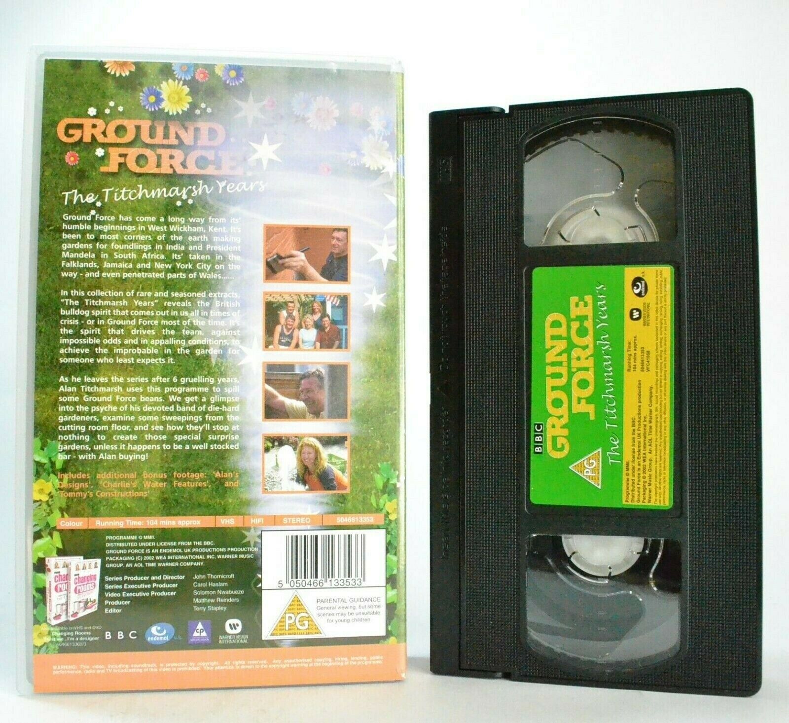 Ground Force: The Titchmarsh Years - British Garden Makeover TV Series - Pal VHS-