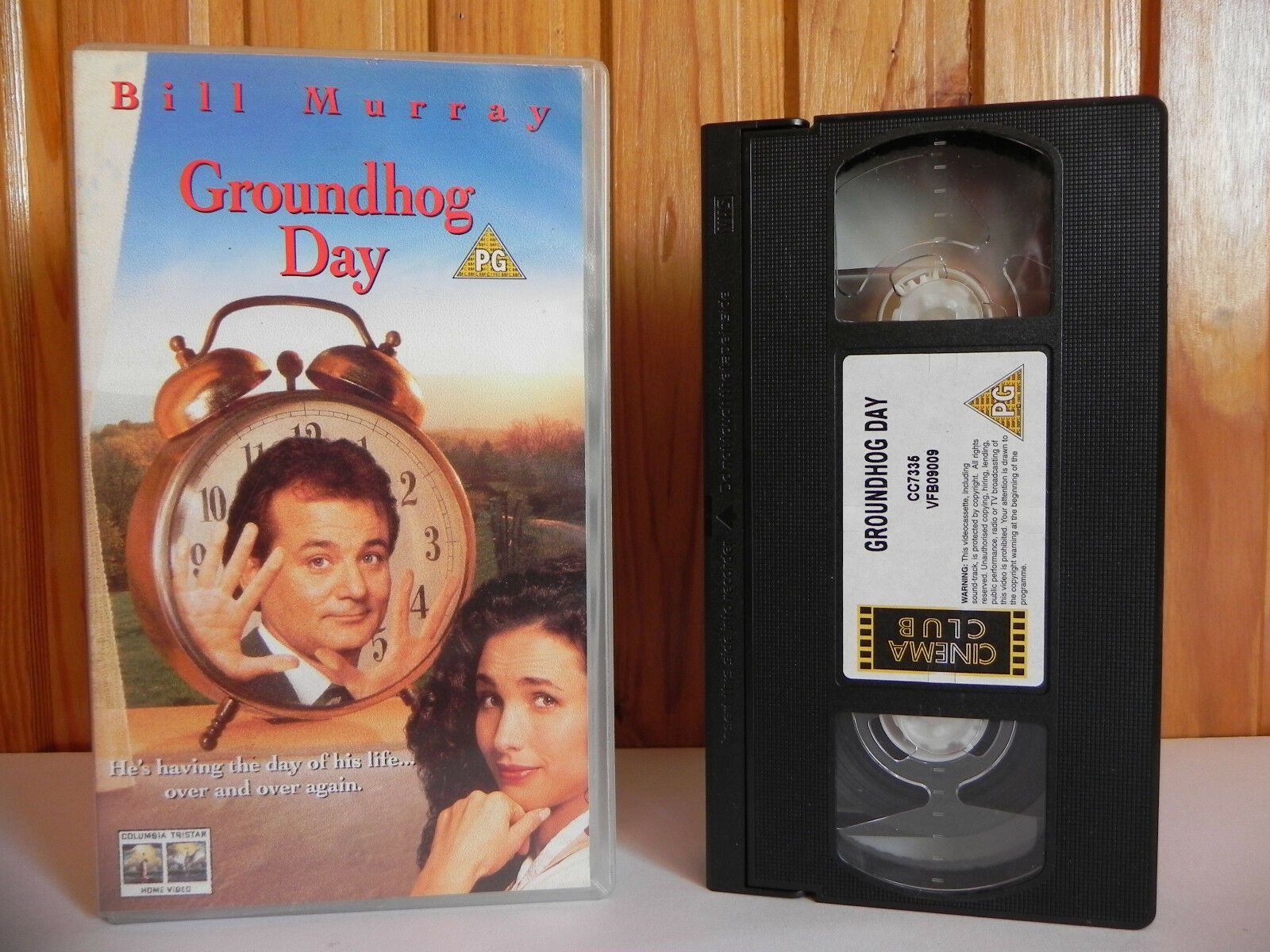 Groundhog Day: Bill Murray - Cult Smash - Time Warp Comedy - Andie MacDowell VHS-