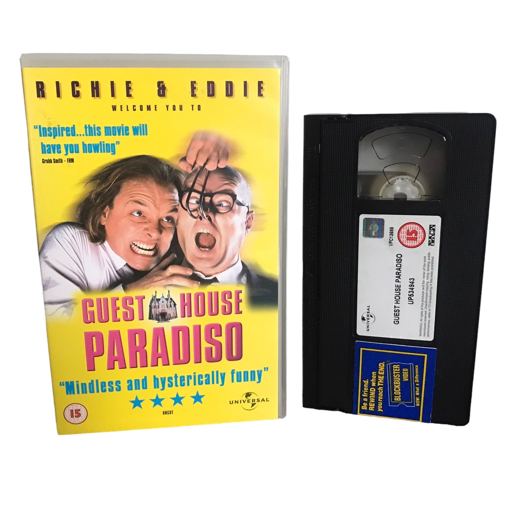 Guest House Paradiso - Richie and Eddie - Universal - Large Box - Pal - VHS-