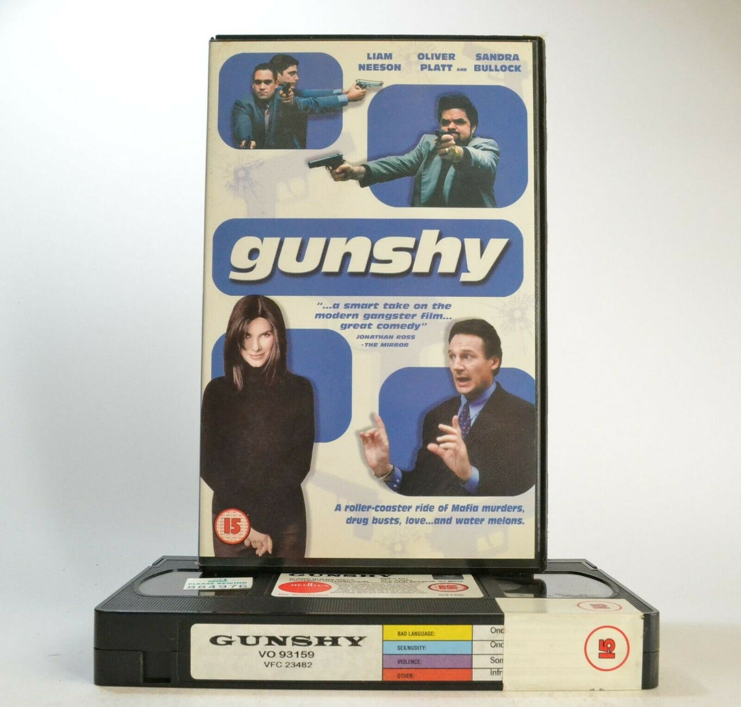 Gun Shy: - Action Laced Comedy - Large Box - Sandra Bullock - L.Neeson - Pal VHS-