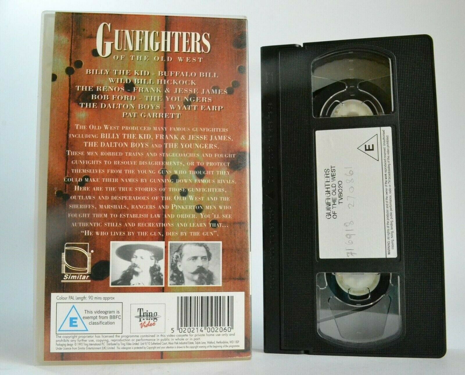 Gunfighters Of The Old West [Documentary] Billy The Kid - Pat Garrett - Pal VHS-