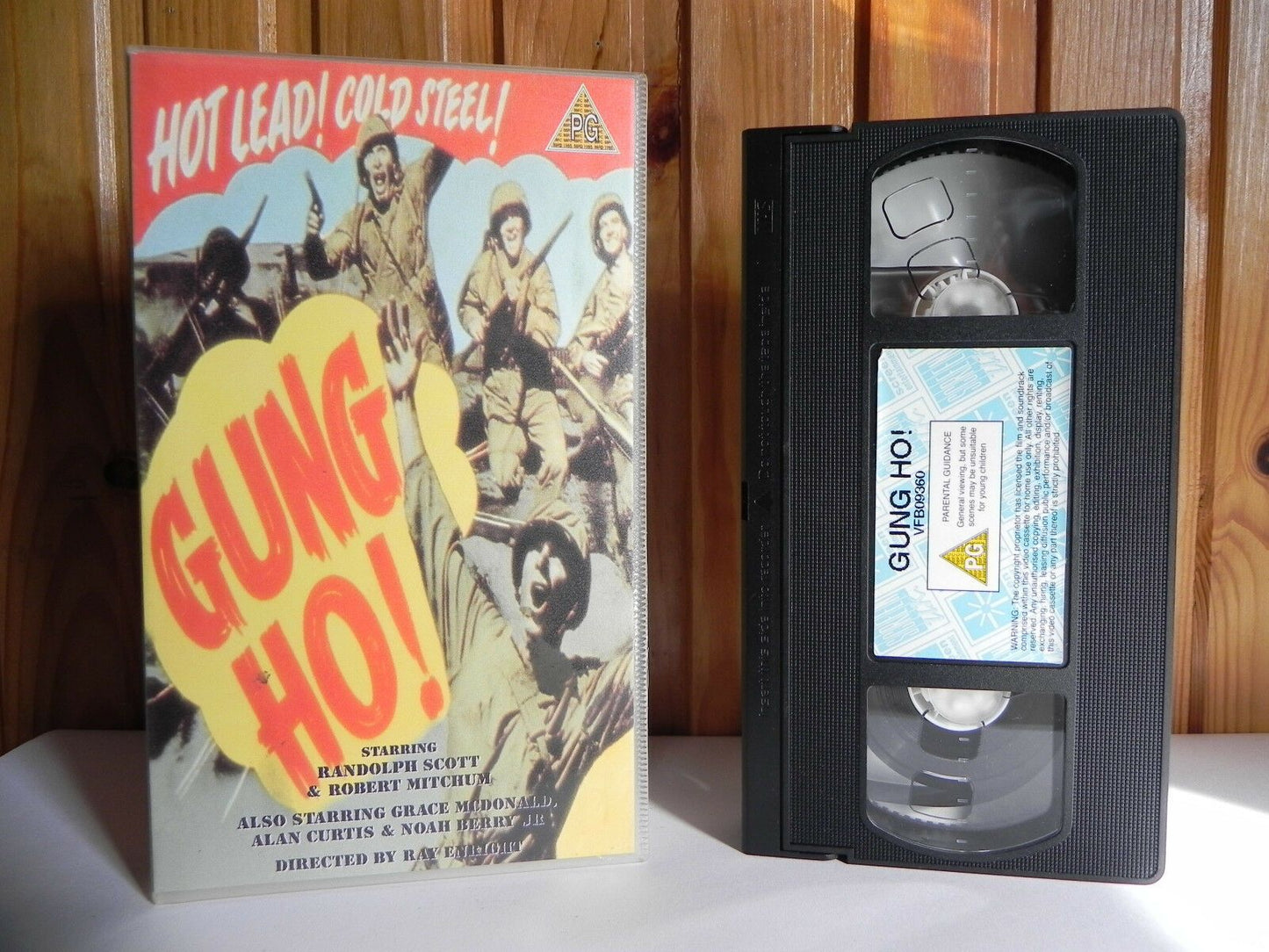 Gung Ho! - Screen - War Drama - Randolph Scott - Robert Mitchum - Pal VHS-